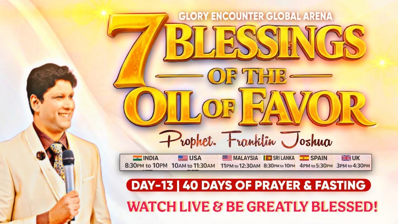 LIVE | DAY-13 | 40 DAYS OF FASTING AND PRAYER WITH PROPHET.FRANKLIN JOSHUA