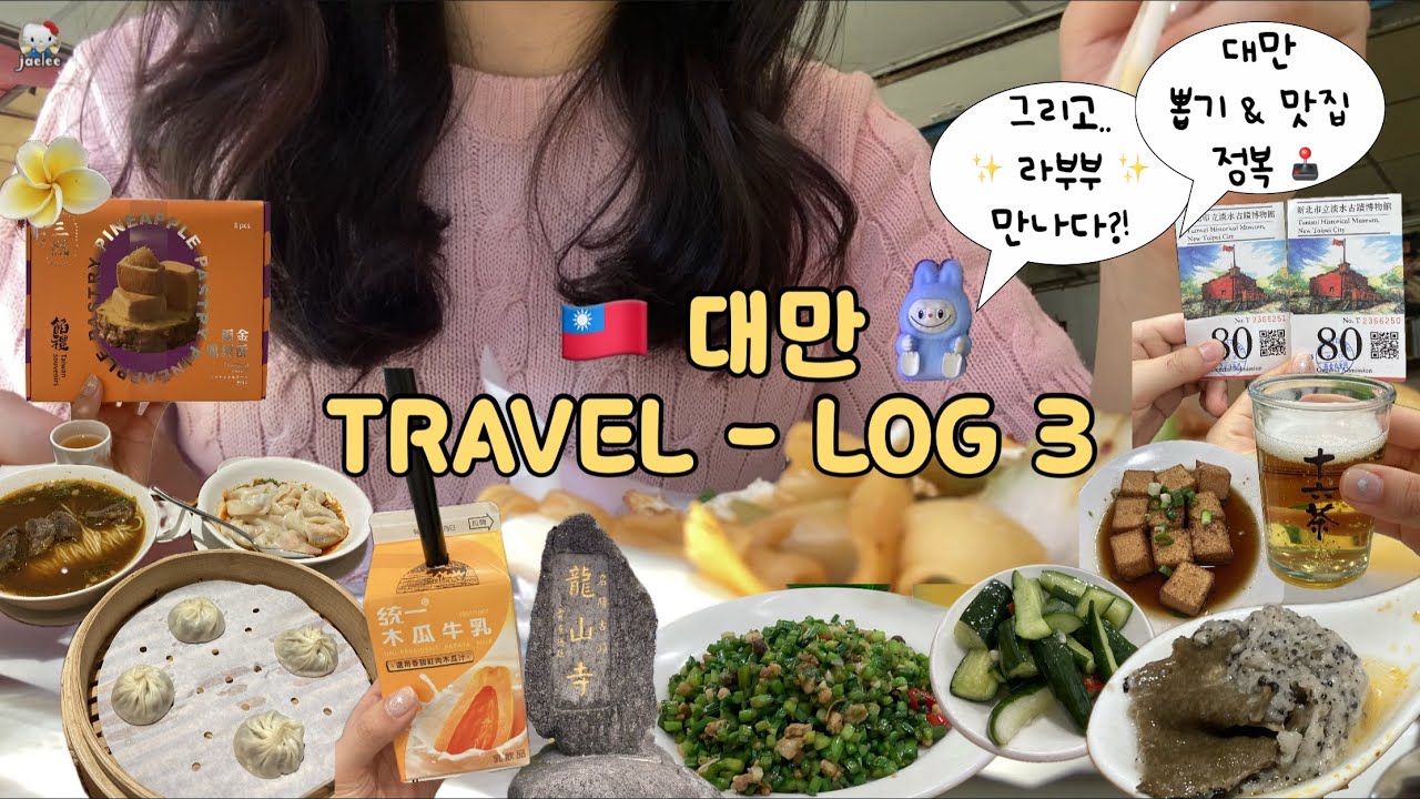 🇹🇼 𝕋𝕒𝕚𝕨𝕒𝕟 대만여행 브이로그 ❸ 대만에서 요즘 핫한 라부부를 만나다?! 대만 유명 맛집🍽️부터 인형뽑기🕹️까지 모두정복.🏆 | 진천미 딘타이펑 단수이 홍마오청