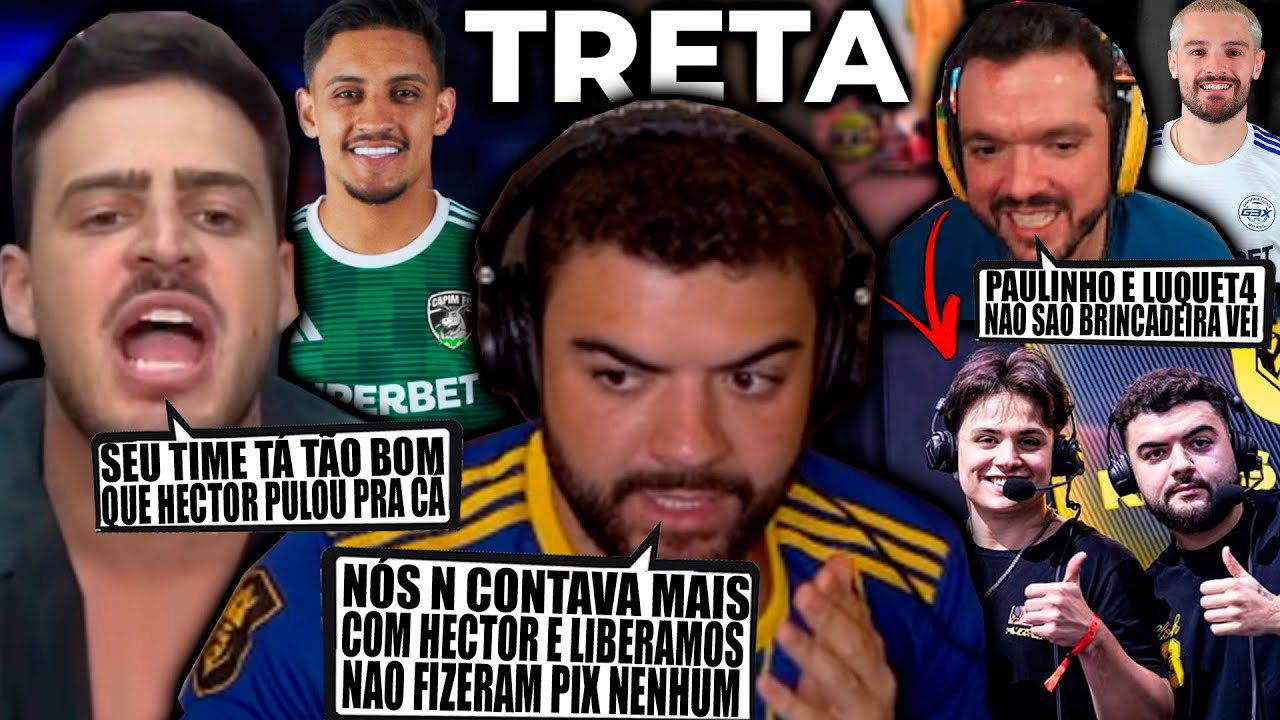 TRETA! LUQUET4 E JON VLOGS TROCAM FARPAS E LUQUET4 DESMASCARA SOBRE A CONTRATAÇÃO DO HECTOR!