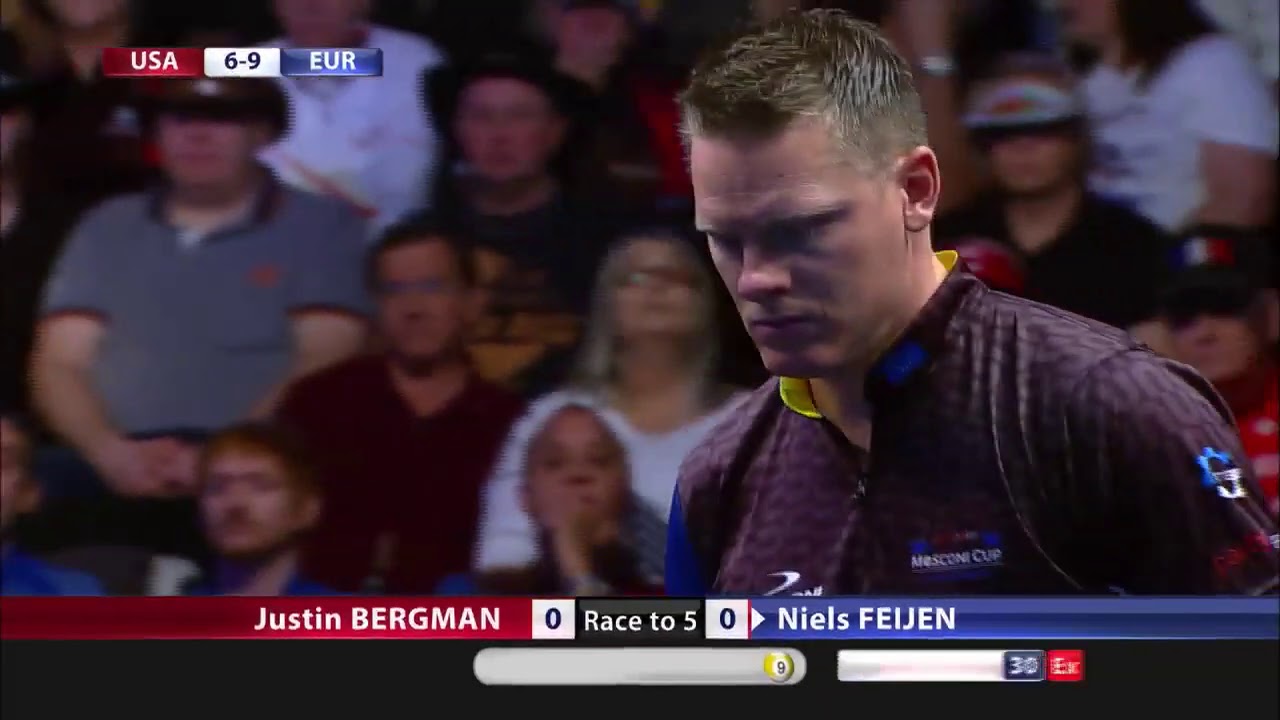 Justin Bergman vs Niels Feijen | 2015 Mosconi Cup