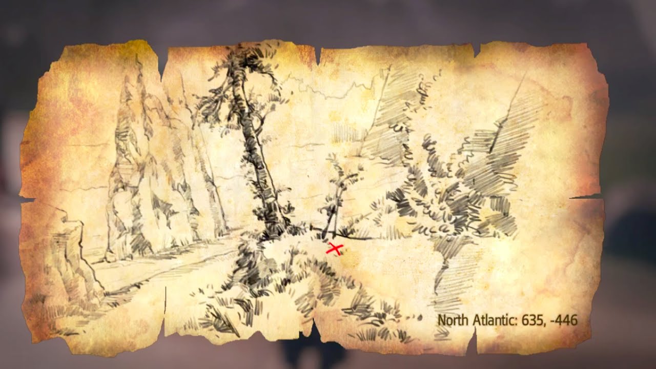 Assassin's Creed Rogue  Templar Maps |  Location 635,  -446