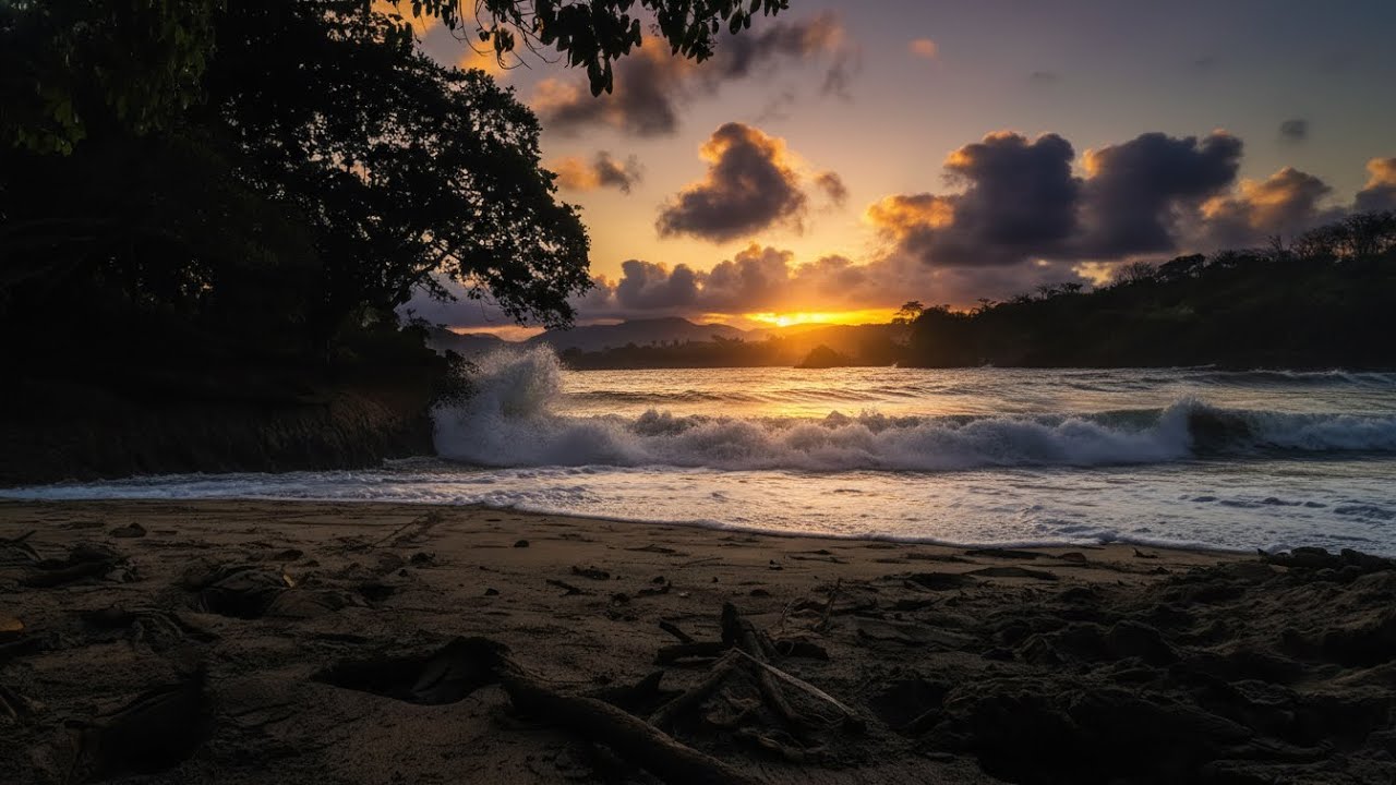 Ocean Waves for Calm Mind 🌙 | Soothing Ocean Sounds (Dark Screen)