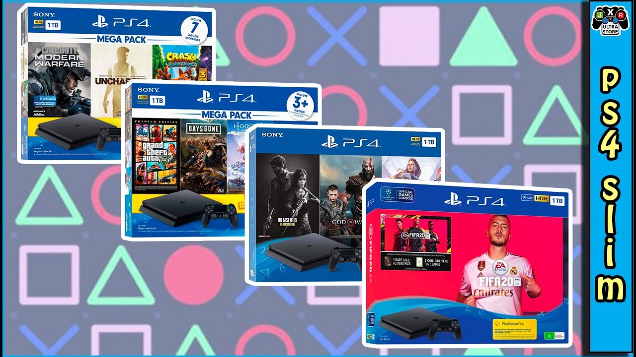PS4 SLIM Todos Los Mega Packs Actuales ¿Cuál Es El Mejor? ¿Cuál Comprar? - Jxr
