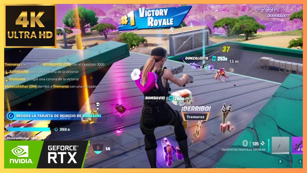 Fornite Trio Gameplay FHD 120fps / 10 kills