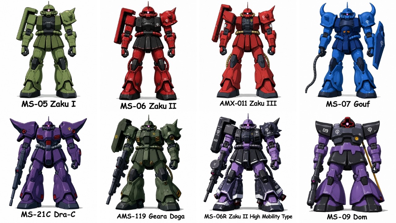 Every Iconic Zeon Mobile Suit Explained | Part 1