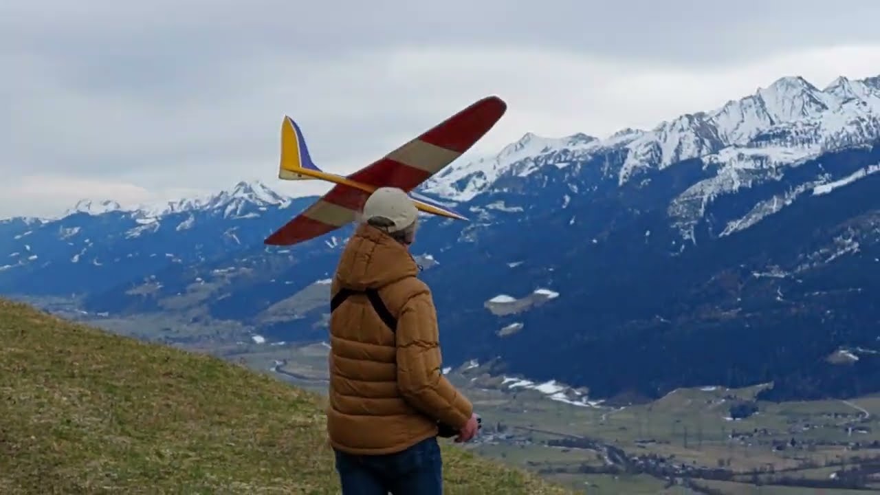 Wood curst L beim Mühlbach Graben #modellflug #hangflug #hangglider #rcglider #rcplane