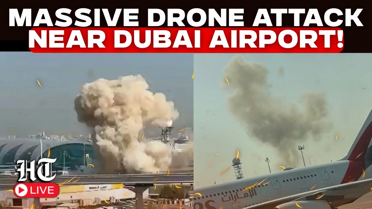 Live | Massive Fire Breaks Out Near Dubai Airport After Iranian Drone Attack, Flight Ops Suspended
