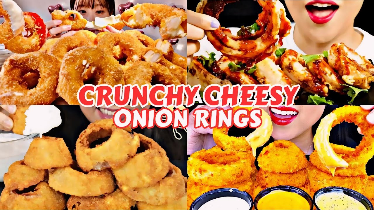 Crunchiest Onion Rings MUKBANG ASMR Compilation