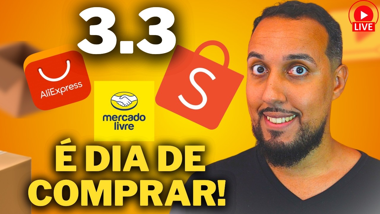HOJE É DIA DE COMPRAR ! COBRINDO AS AS MELHORES OFERTAS 3.3 SHOPEE, MERCADO LIVRE, AMAZON