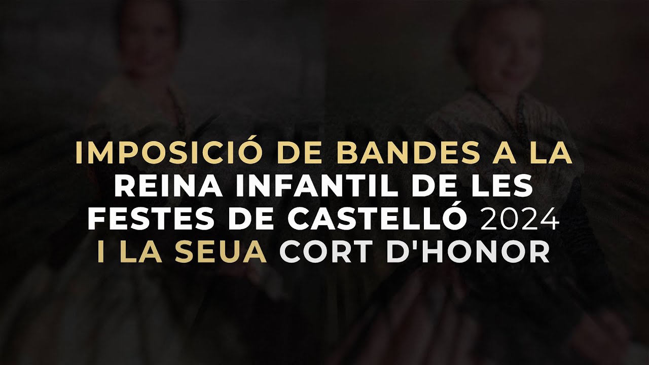 DIRECTE | Imposició de bandes a la Reina Infantil de les Festes de Castelló 2024 | 08/09/2023