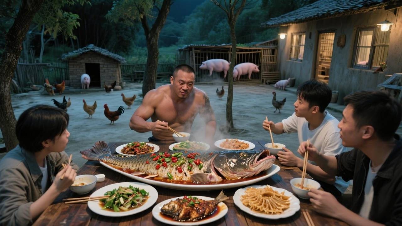 63斤龙趸，6种吃法，从深夜料理到破晓开席——我们完成了一部活色生香的“全鱼图鉴”。【孤独的美食咖】