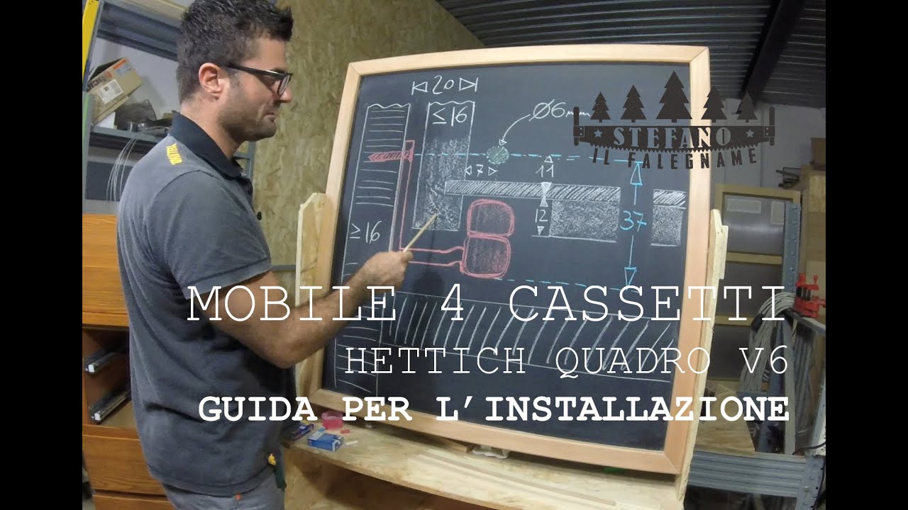 INFO TECNICHE QUADRO V6 HETTICH - GUIDE AD ESTRAZIONE TOTALE