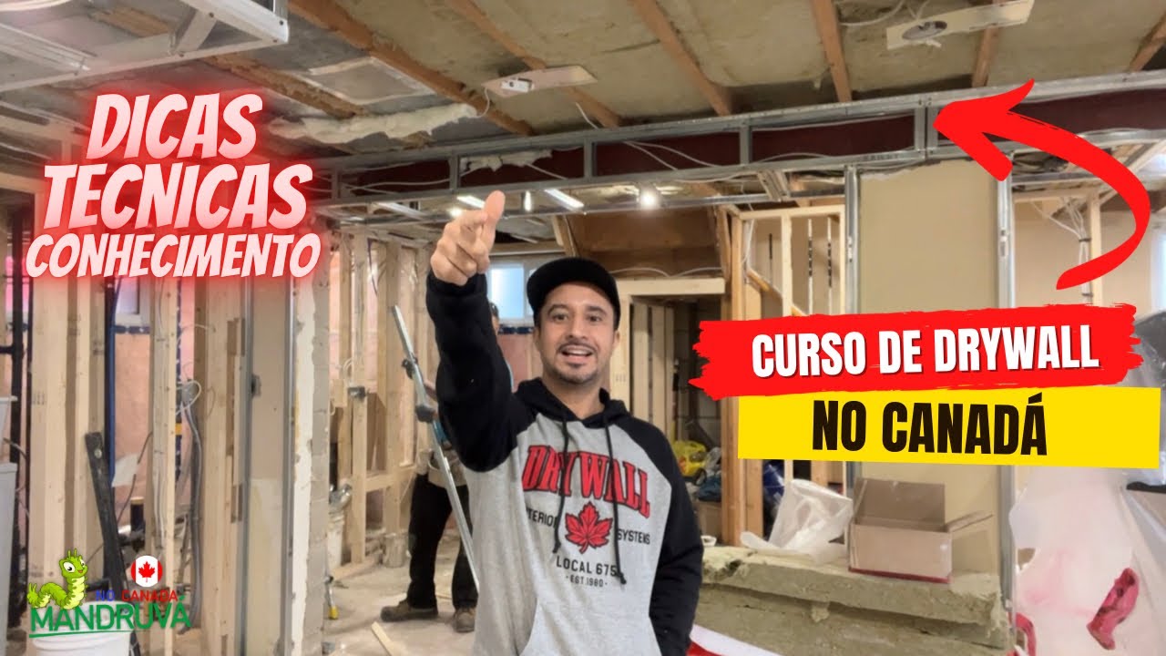 CURSO DE DRYWALL NO CANADÁ #01 #PARTI1 #CANADA #DRYWALL