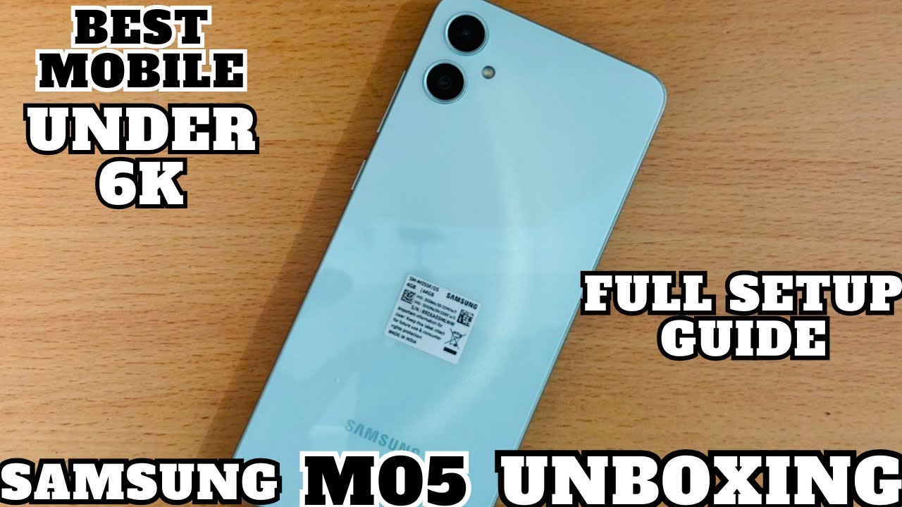 Samsung Galaxy M05 Unboxing | Review | Best Budget Mobile Under 6k | #samsung