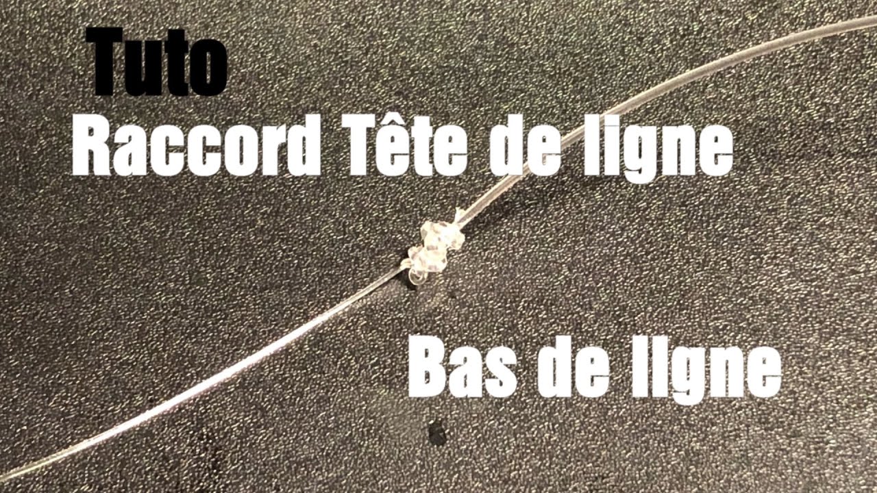 TUTO (SIMPLE) NOEUD DE RACCORD TETE DE LIGNE / BAS DE LIGNE