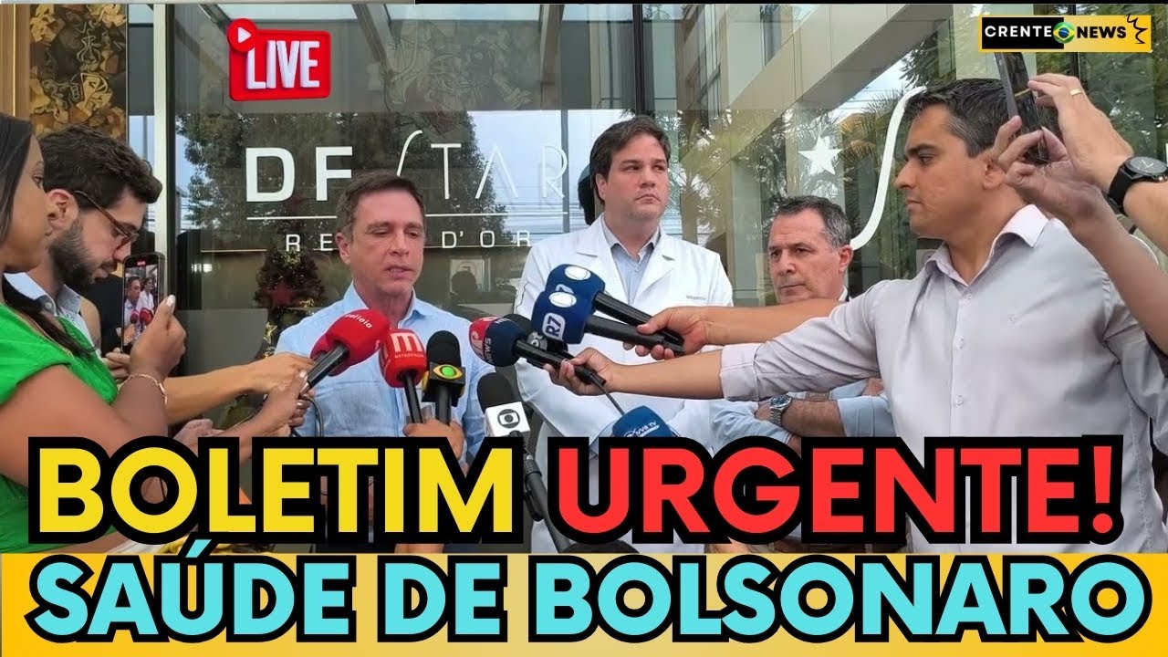 🚨 URGENTE: MÉDICOS FALAM AGORA SOBRE A SAÚDE DE BOLSONARO EM COLETIVA DE IMPRENSA