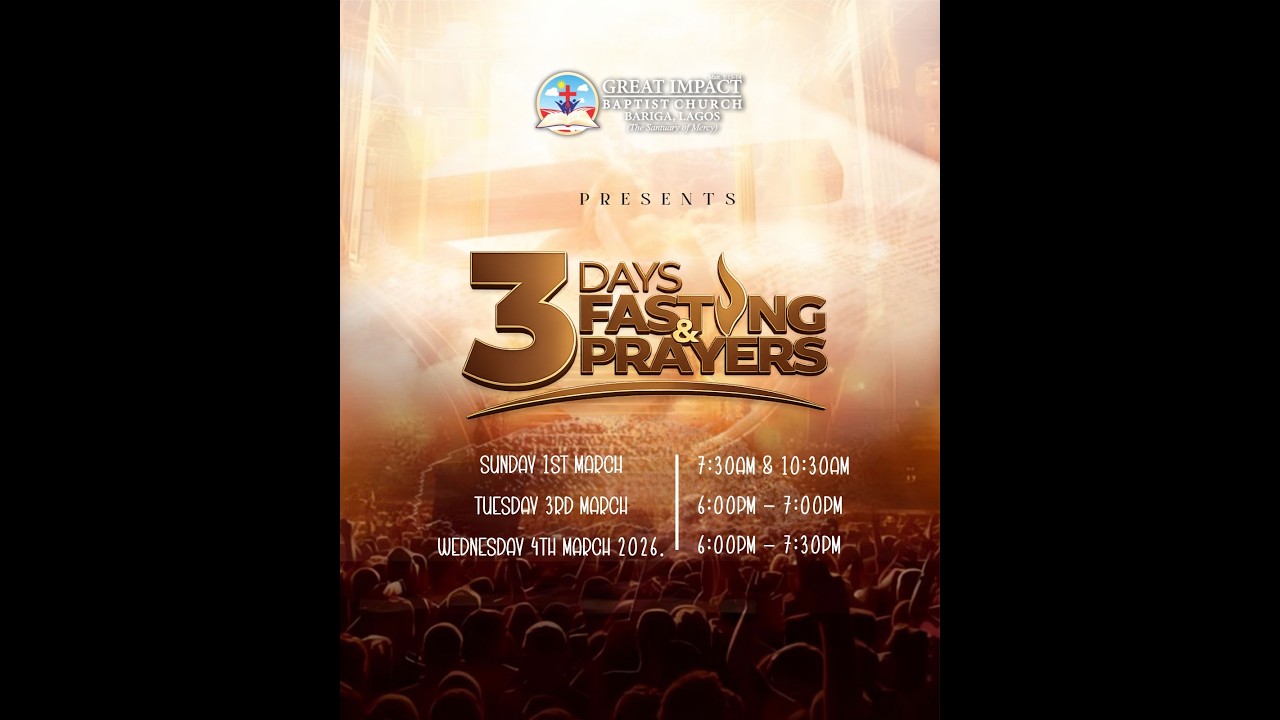 3DAYS FASTING AND PRAYER FOR MARCH ||| DAY 3 ||| 3RD OF MARCH 2026