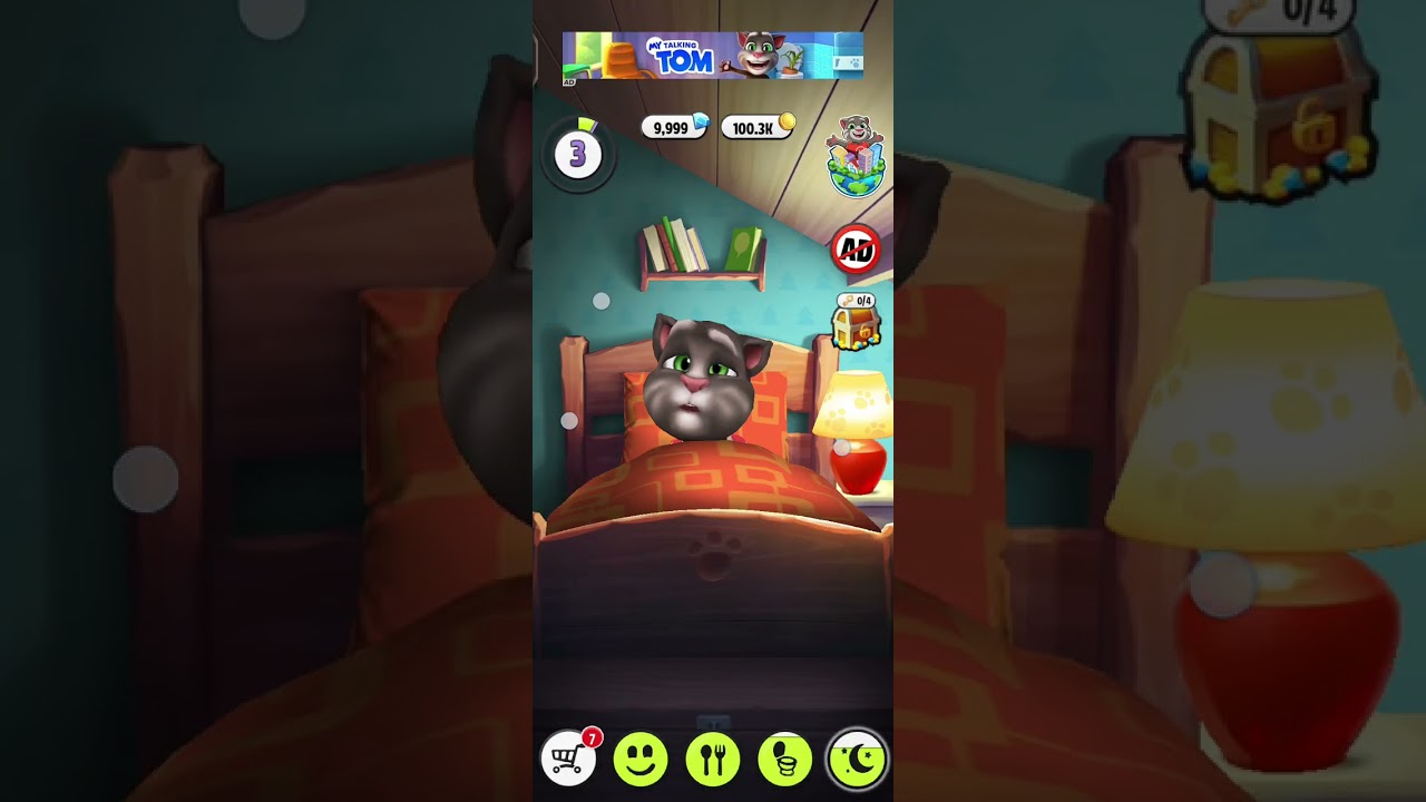 Playing talking tom!