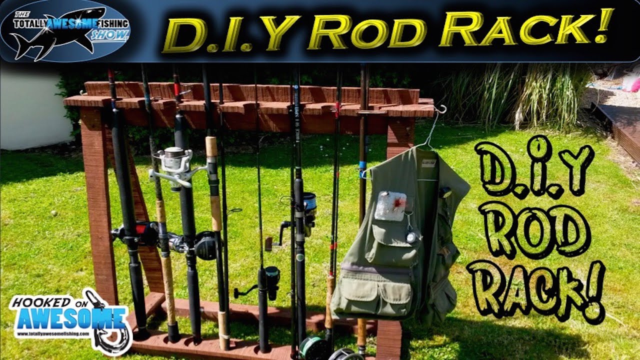 How to make a Fishing Rod Rack from Pallet Wood | TAFishing