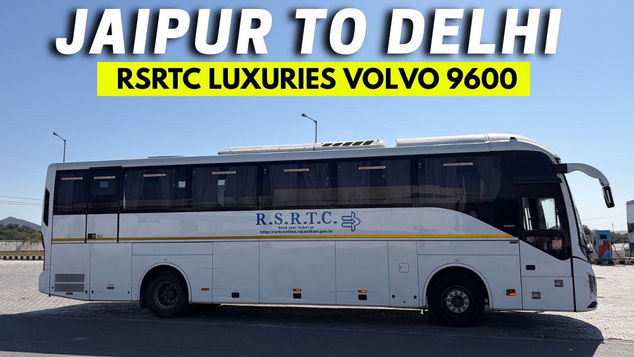 Jaipur To Delhi In RSRTC Luxurious Volvo 9600 Seater Bus || Jaipur To Delhi Bus