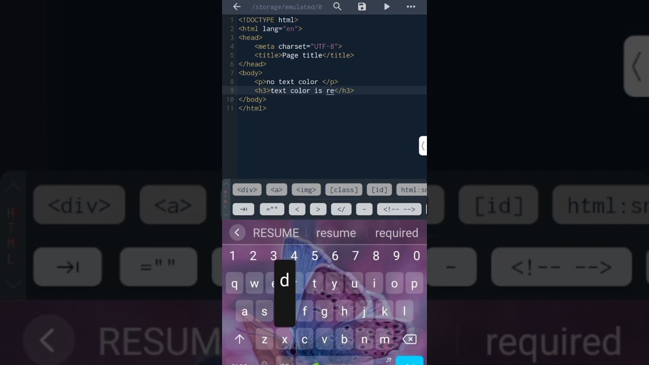 Text color Red Css 