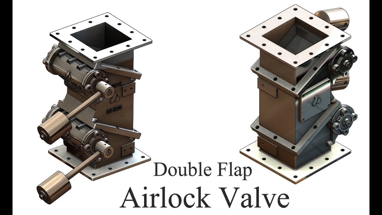 Double Flap Airlock Valve