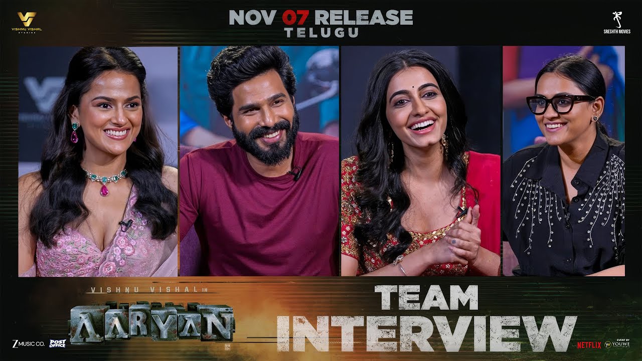 Aaryan Movie Team Interview | Vishnu Vishal | Shraddha Shrinath | Manasa Chowdary | YouWe Media