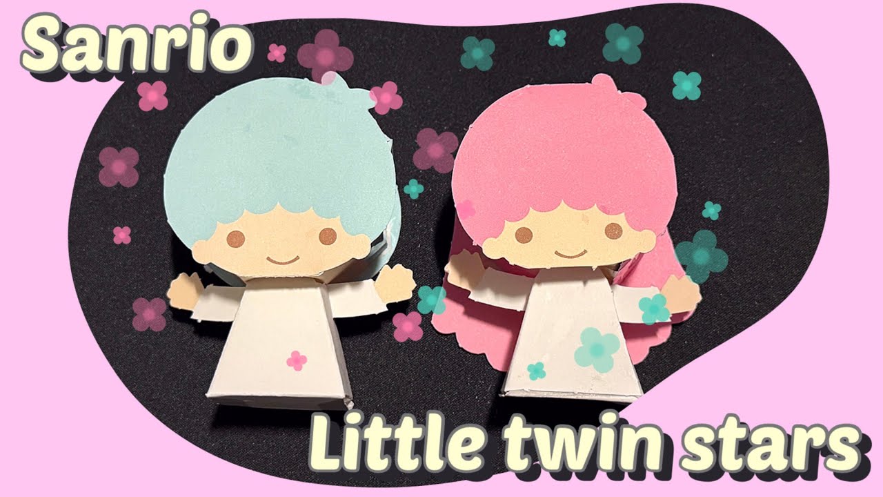 🎀 DIY Sanrio Little Twin Stars Origami | Cute Paper Craft | 산리오 리틀 트윈 스타 종이접기 | 귀여운 DIY 만들기