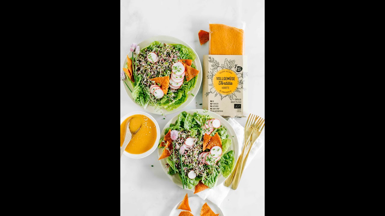 Sprossensalat mit Vollgem&uuml;se Nachos
