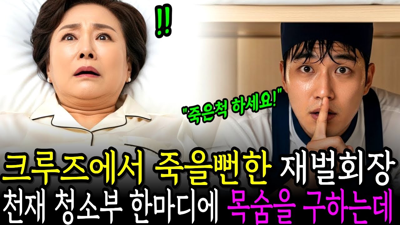 “할머니! 죽은 척 하세요!” 가난한 청소부 청년이 침대 아래서 속삭이는 말 한마디가 크루즈에서 죽을 뻔한 백만장자 여회장의 목숨을 구하는데…| 감동사연 | 오디오북