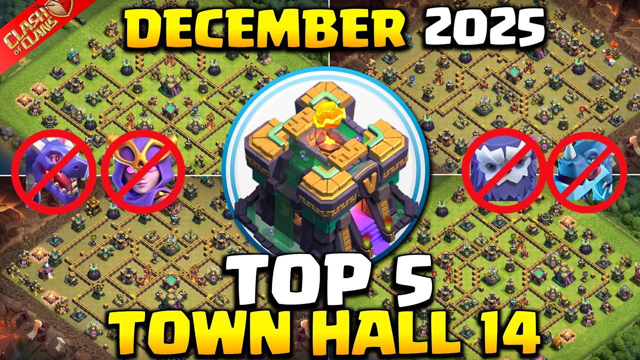 TOP 5! NEW BEST Town Hall 14 (TH14) Base Layout + Link 2025 | TH14 War/Trophy Base | Clash of Clans 