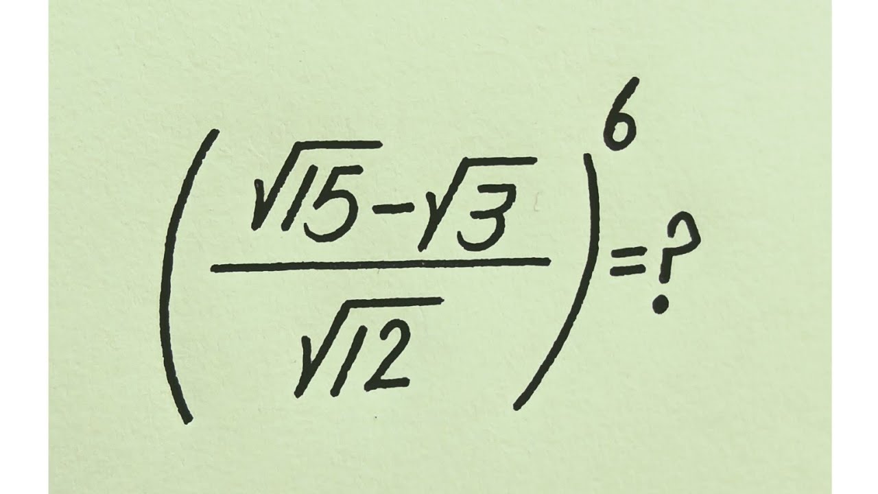 Harvard Admission Interview Trick | Radical Exponential Simplification 