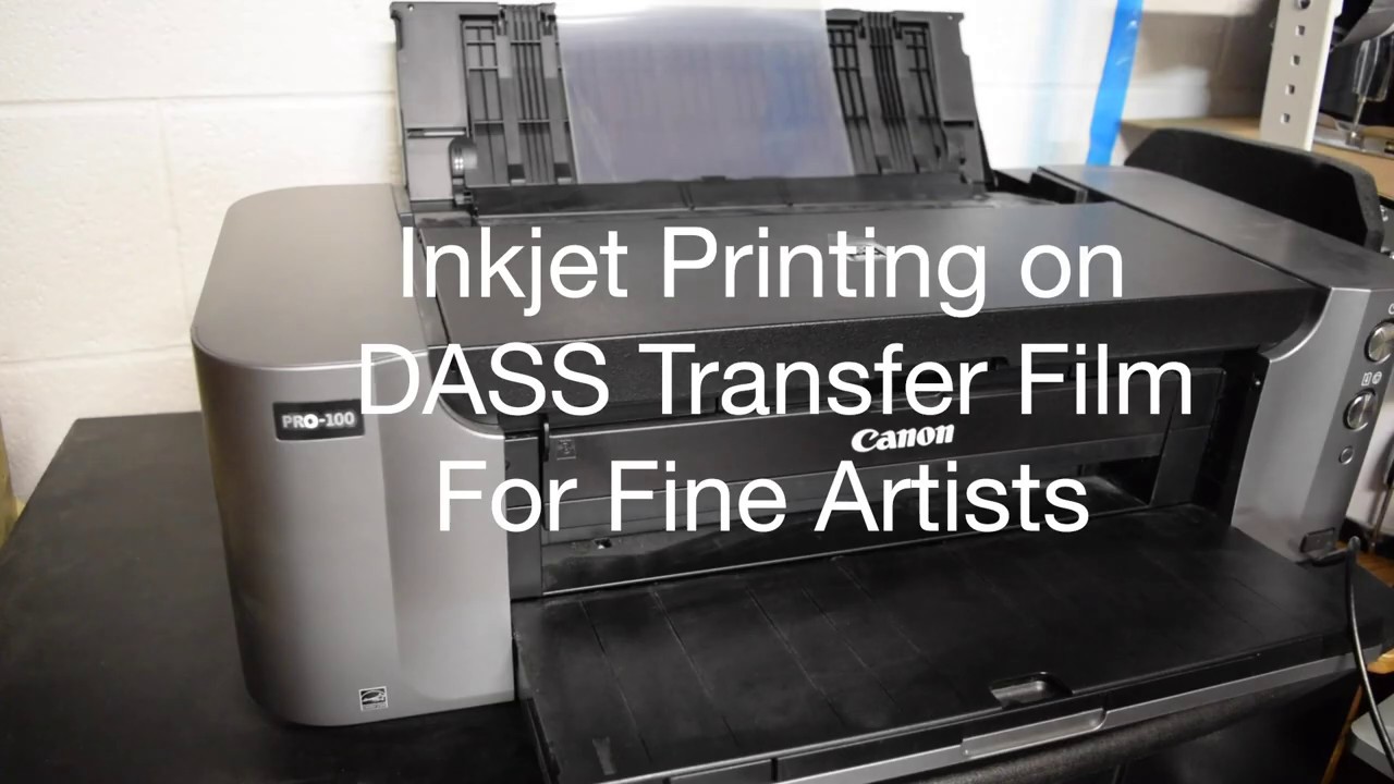 Inkjet Printing onto DASS Transfer Film for Fine Artists