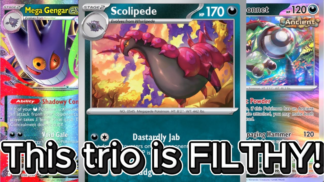 Scolipede was already OVERPOWERED! Now it has MEGA GENGAR?!?!(PTCGL)