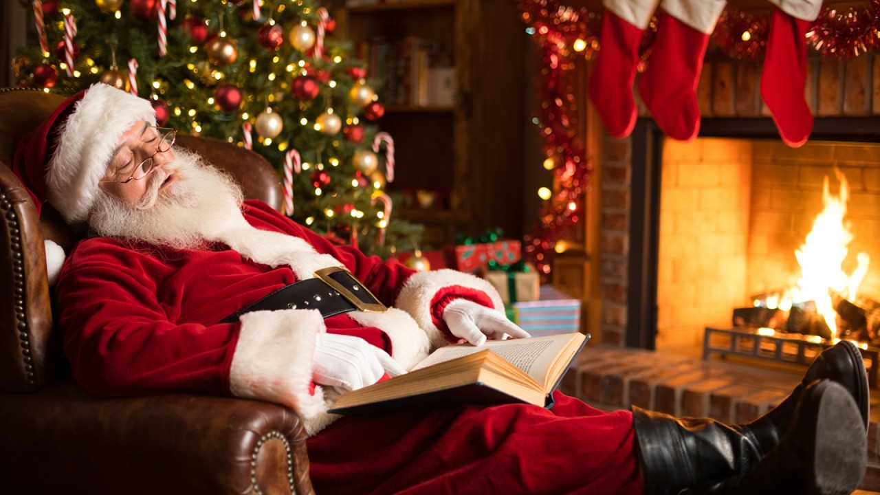 Christmas Fireplace 🔥 Crackling Fire Sounds (No Music) 🎄 Winter Ambience 2026