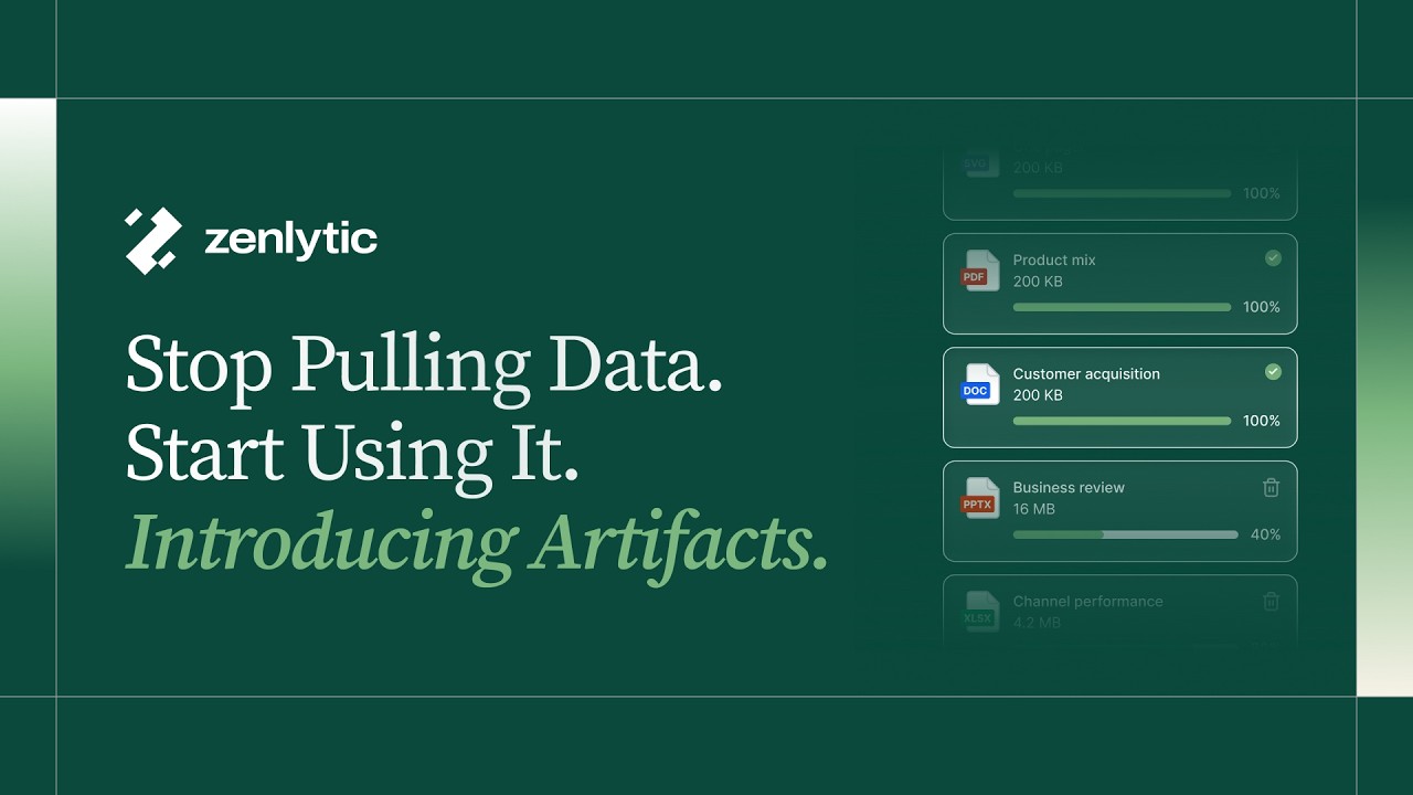 Meet Artifacts: From Analysis to Asset in Minutes