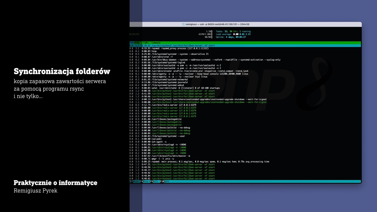 Synchronizacja folder&oacute;w za pomocą wget i rsync