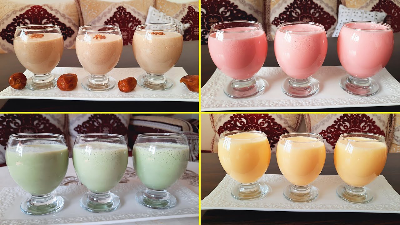 وداعا عصير المحلات🍹 طريقة سحرية اقتصادية لتحضير 4 عصائر رمضانية 2021