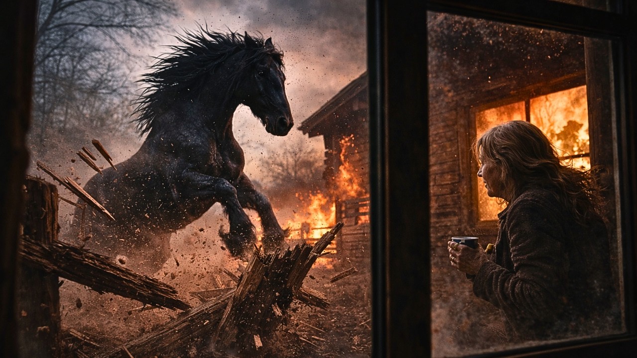 Lonely Widow Took Shelter on Forgotten Land — Facing the Wild Horse That Injured Five Trainers