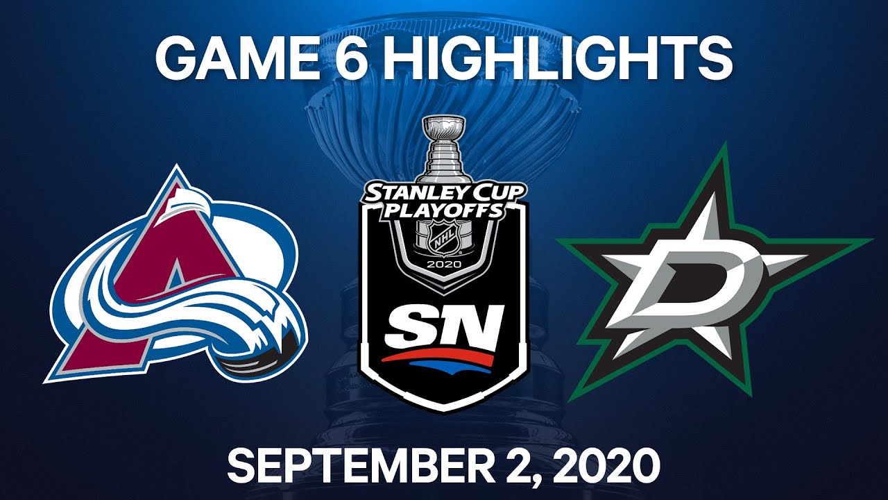 NHL Highlights | 2nd Round, Game 6: Avalanche vs. Stars - Sept 2, 2020
