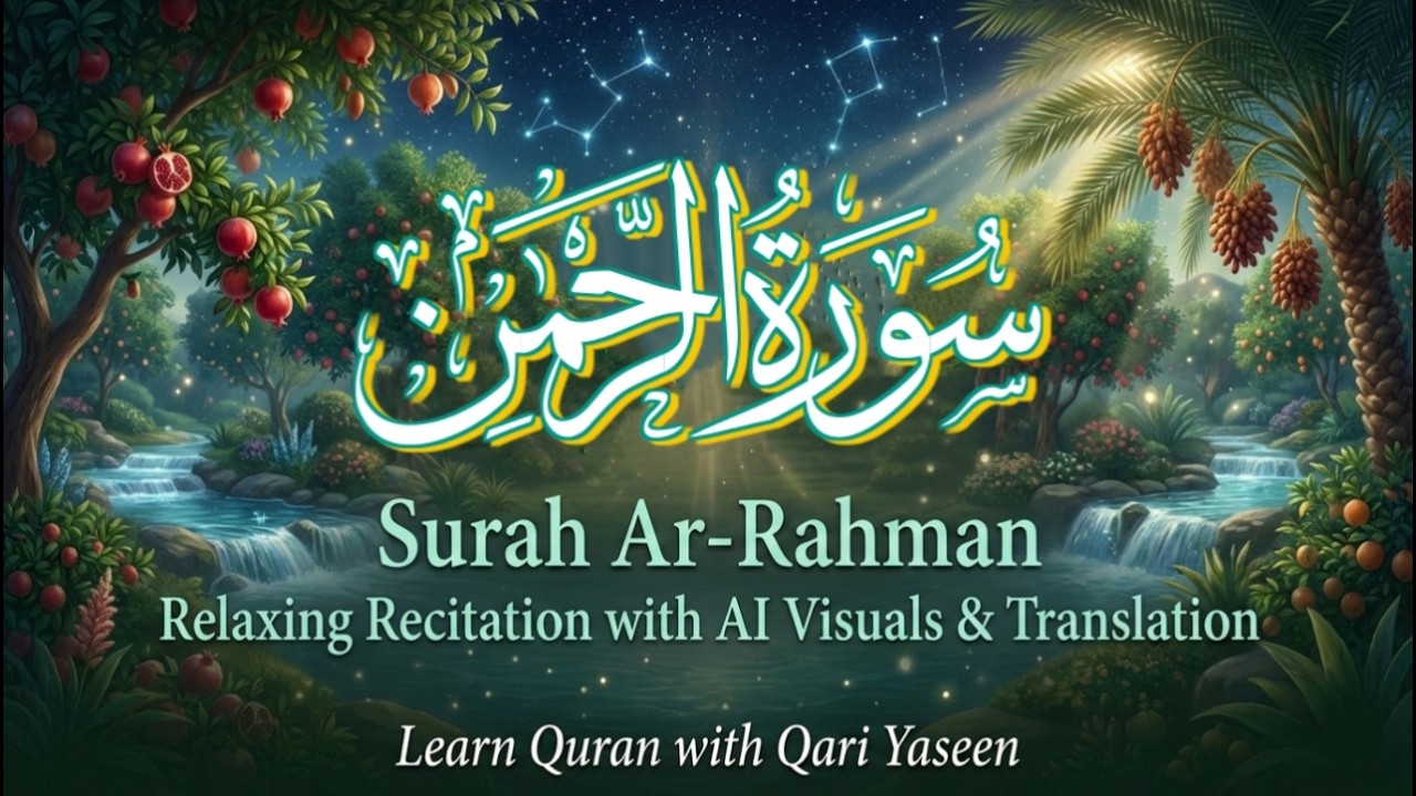 Surah Ar-Rahman | Emotional & Heart-Soothing Quran Recitation | Deep Melodic Tajweed