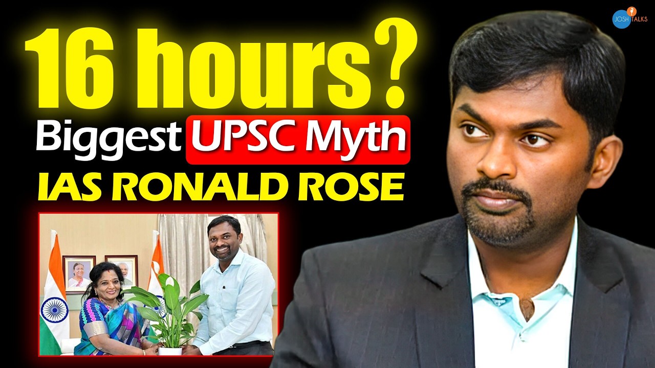 From Sleeping On Railway Platforms To IAS: My Unexpected Journey! | IAS Ronald Rose | Josh Talks