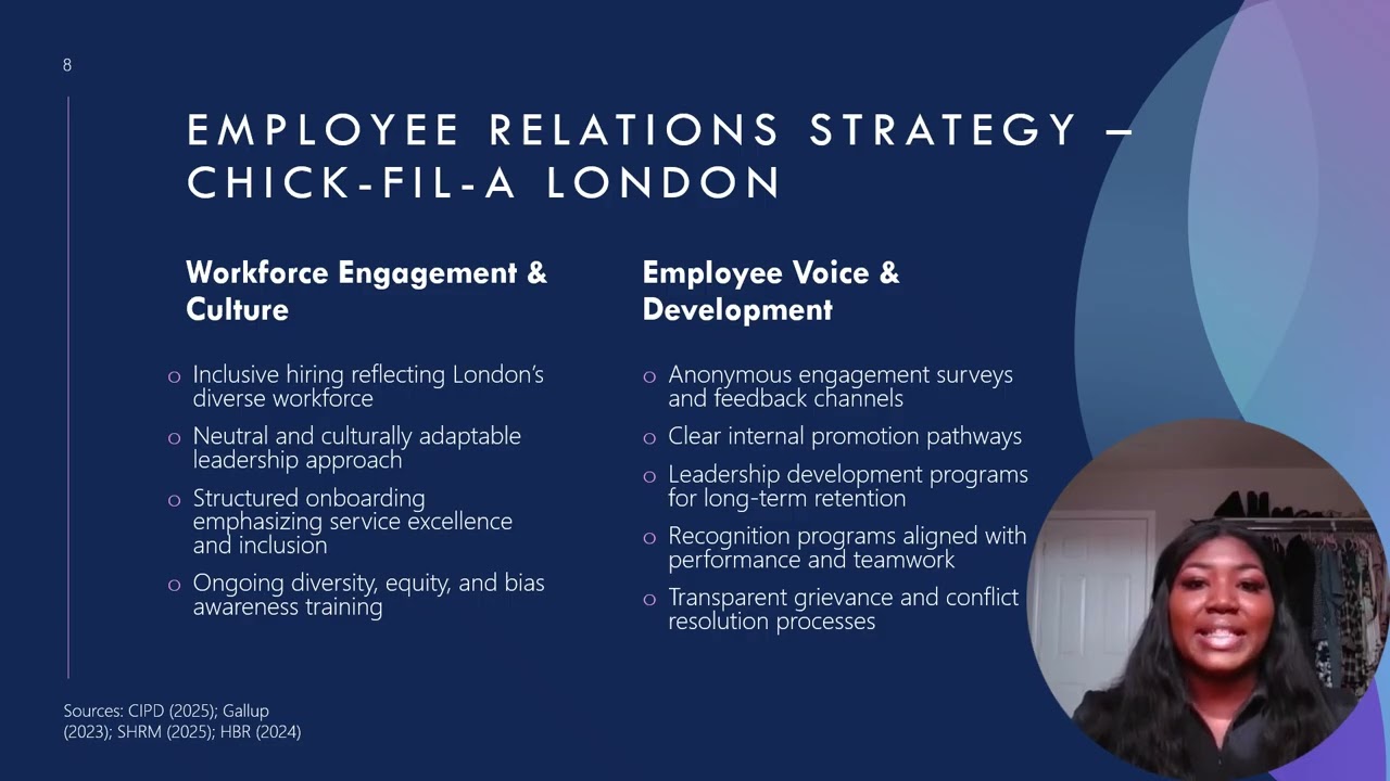 Chick-fil-A Expansion into London, UK​ Strategic Global HR Framework - Group 7|Professor Leon Prieto
