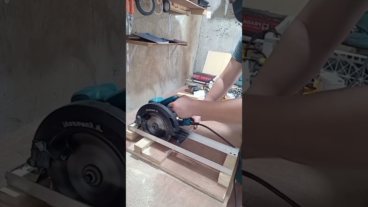 Cross Cut Jig Circular Saw Testing | #shorts #woodworking #circularsaw