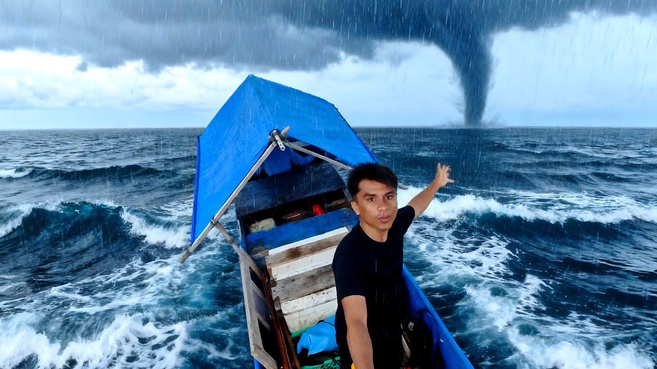 2 hari Camping Ditengah Laut Lawan Angin Puting Beliung Dan Hujan Deras
