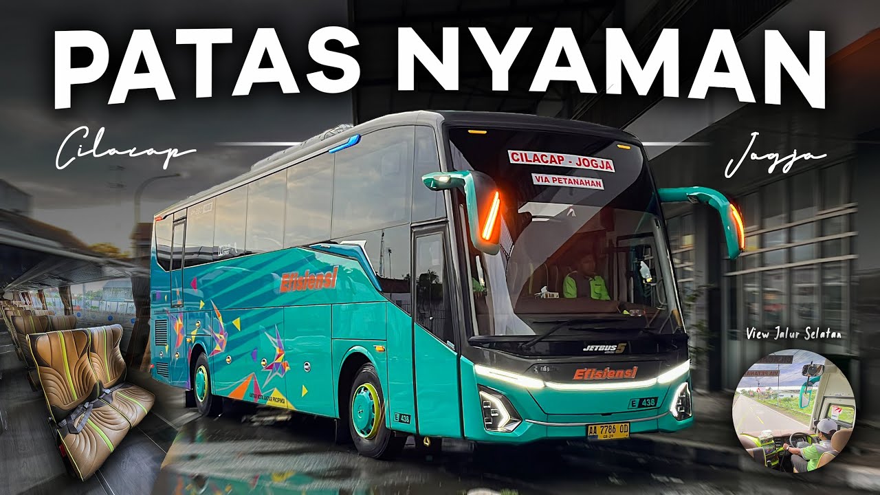 GOKIL! PEMANDANGAN EKSOTIS DARI JALUR CILACAP KE JOGJA 🤩 | Trip Report Bus Efisiensi JetBus 5