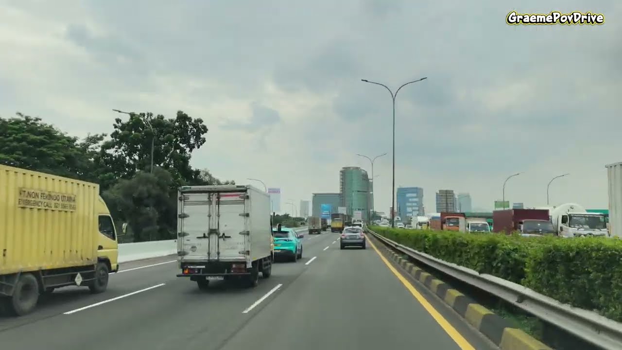 Driving in Jakarta 4K | From Toll Gate Dukuh 3 To Exit Toll Fatmawati