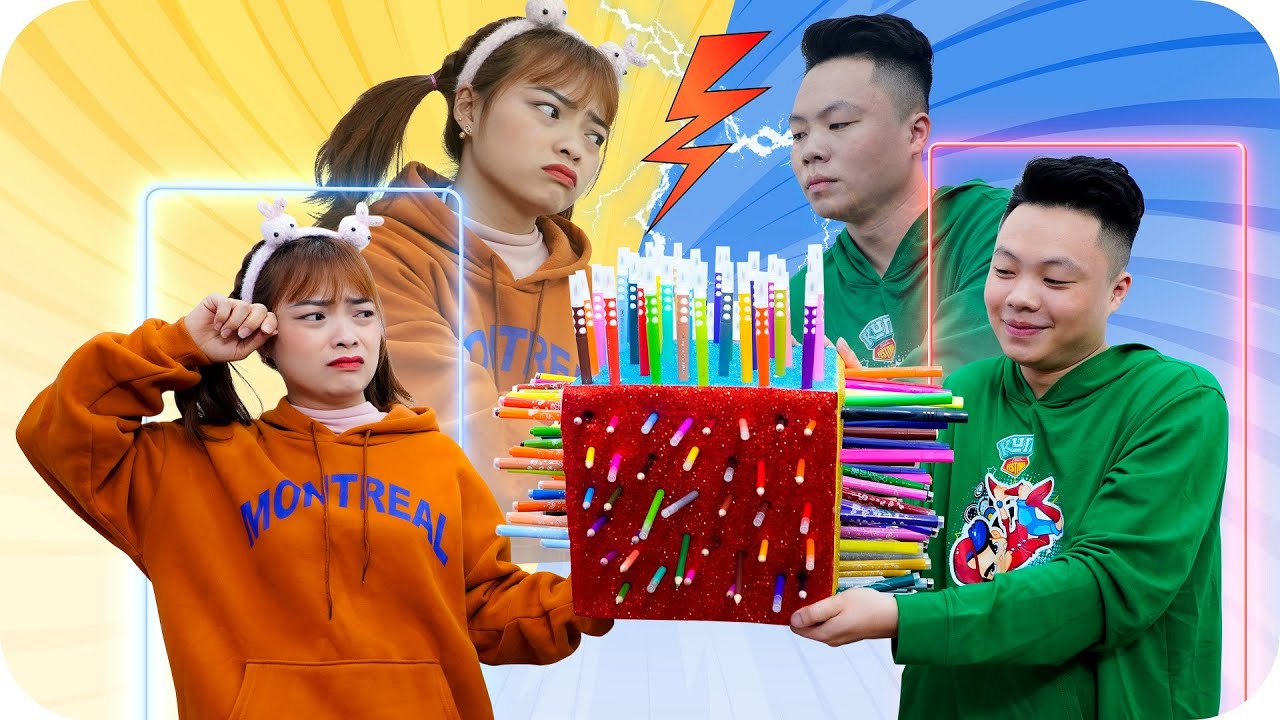 Hai Chị Em Tô Màu – Chị Nhắc Em Phải Gọn Gàng ❤ BIBI TV ❤