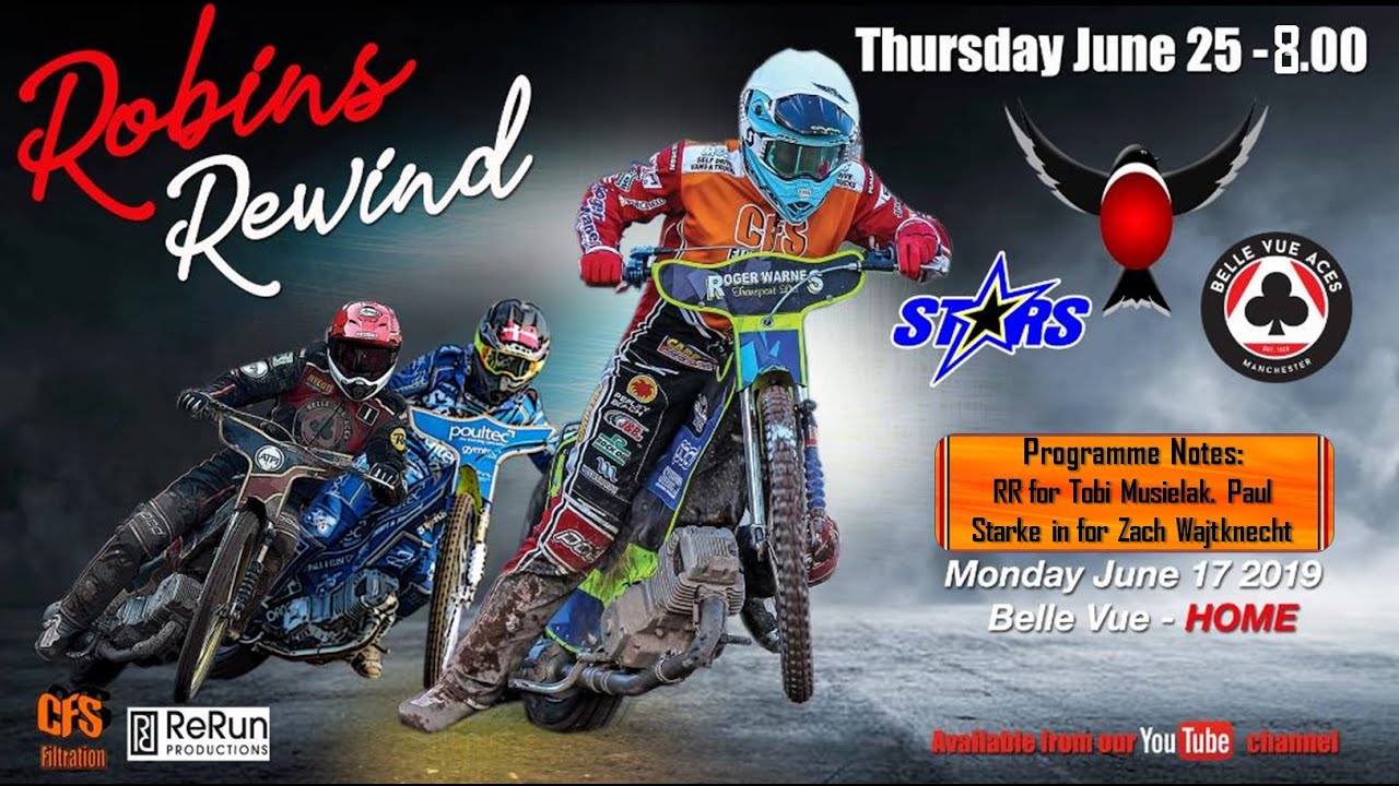 Swindon 'CFS Filtration' Robins v Belle Vue Aces