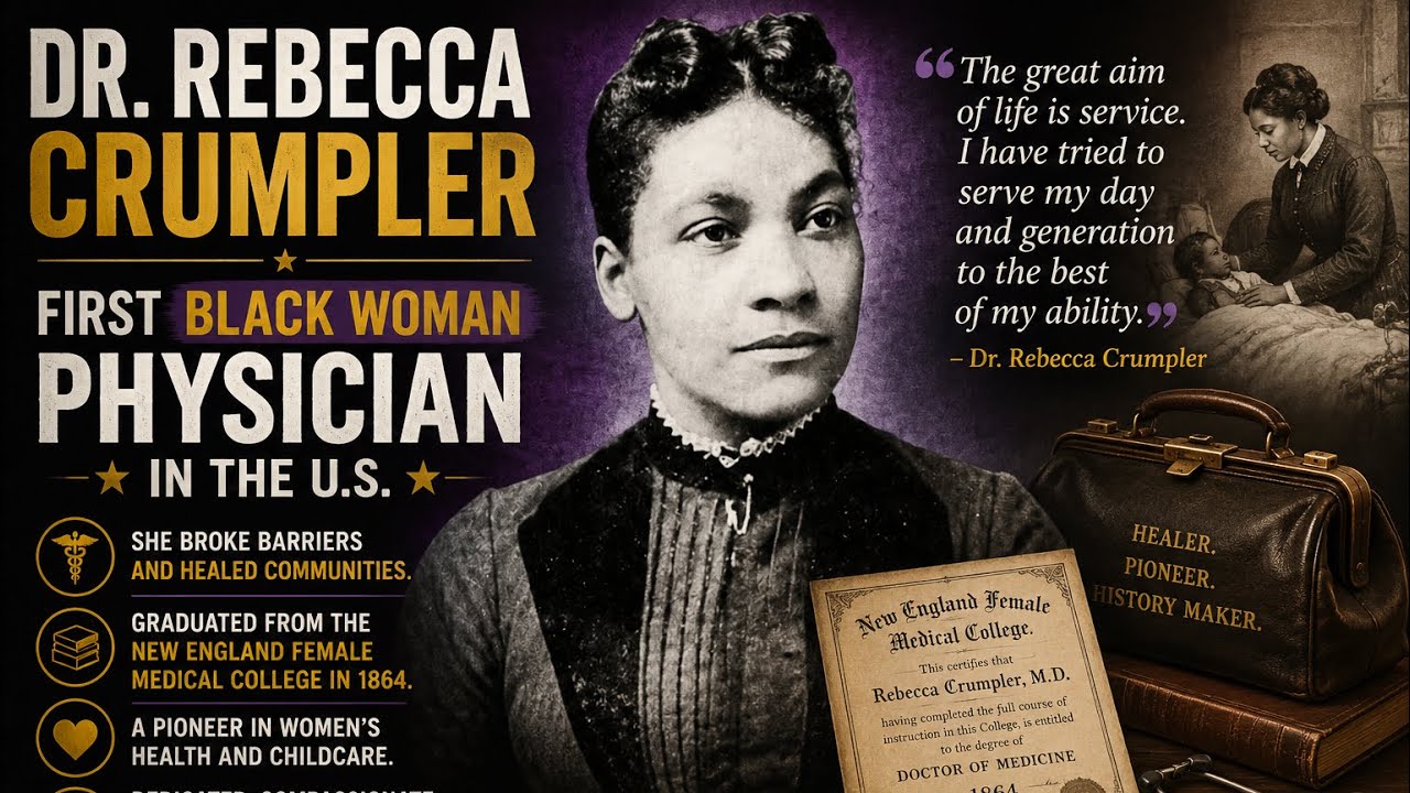 Dr.Rebecca Crumpler, First Black Woman Physician in the U.S.